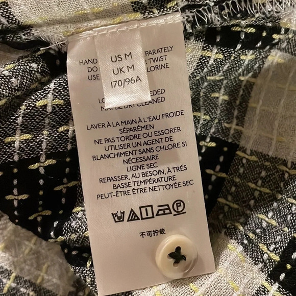 Pilcro and the Letterpress/Anthropologie Breezy Button down Medium Wool Blend - Picture 7 of 12